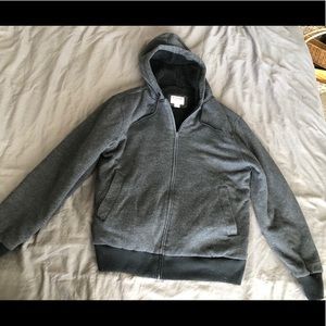 Men's Grey Mossimo Zip-up Hoodie